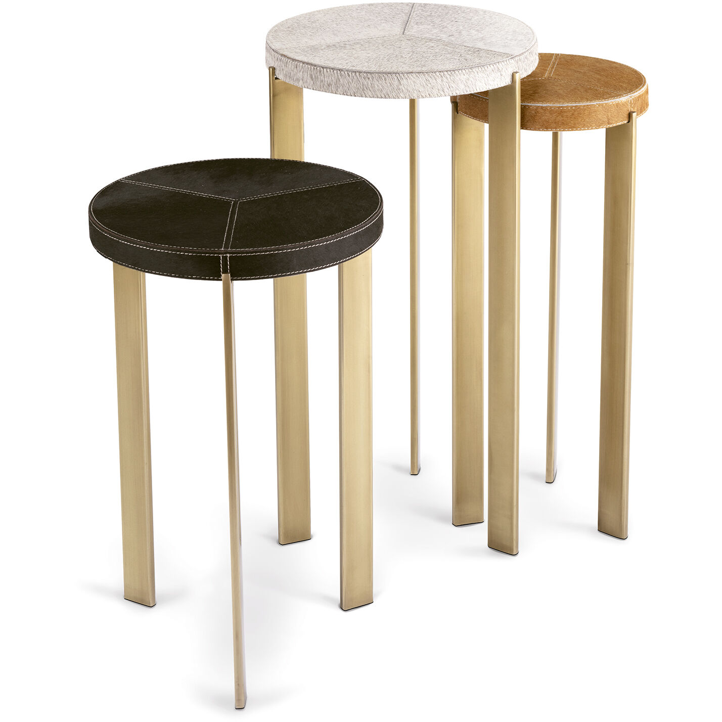 Andres 24 X 12.5 inch Brass Side Table, Mixer Table