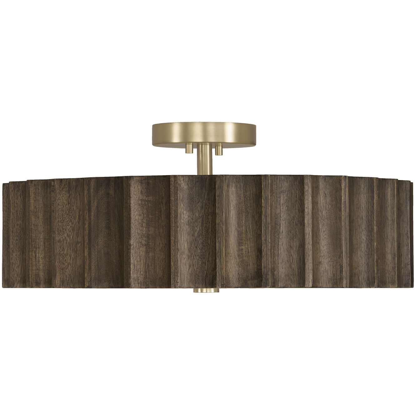 Cody 4 Light 20 inch Matte Brass Semi-Flush Mount Ceiling Light