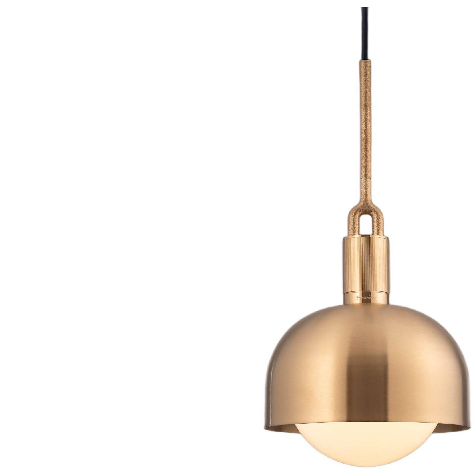 Forked LED 7.87 inch Brass Pendant Ceiling Light