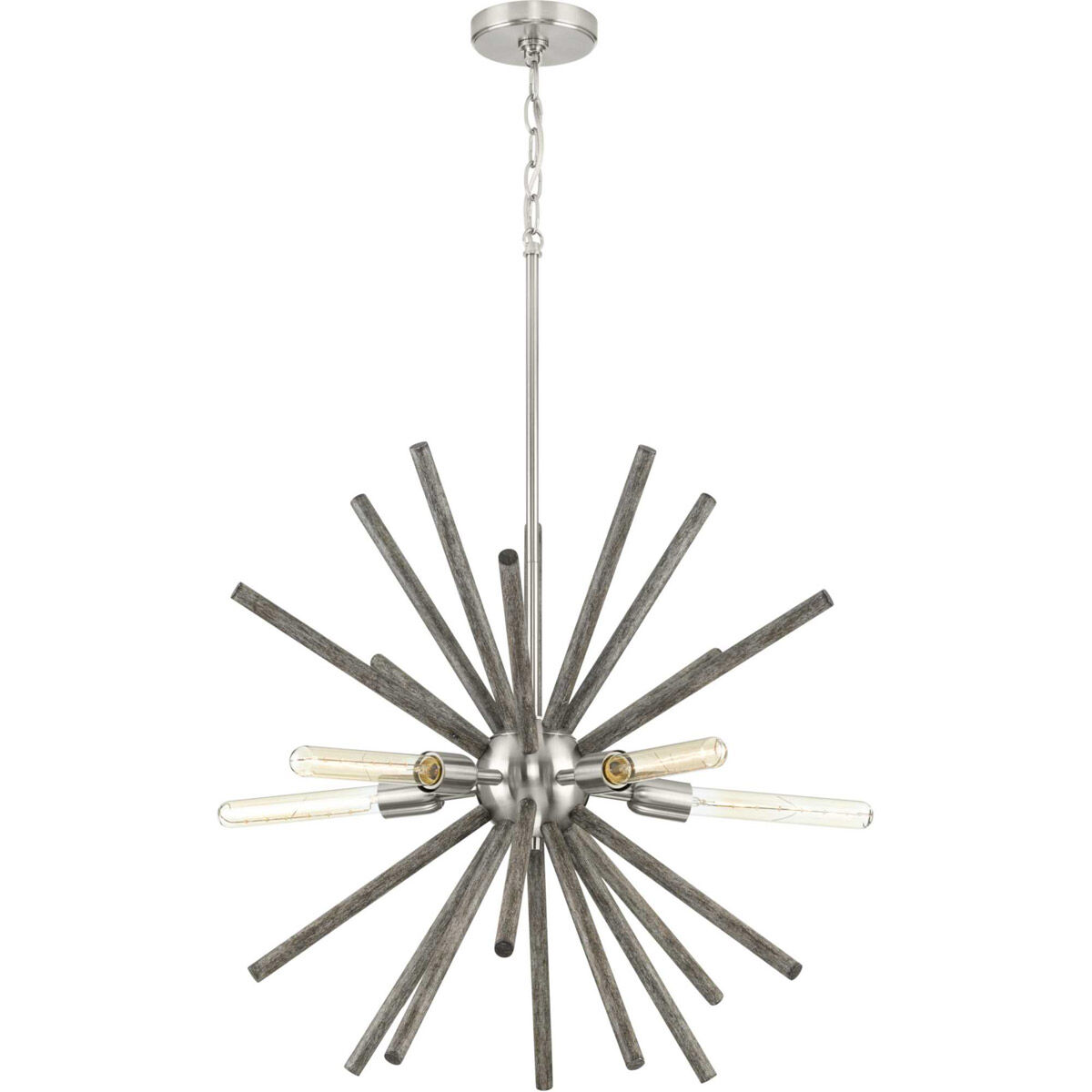Thorpe 5 Light 28 inch Brushed Nickel Chandelier Ceiling Light