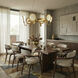 Sherlock 6 Light 32 inch Satin Brass Pendant Ceiling Light