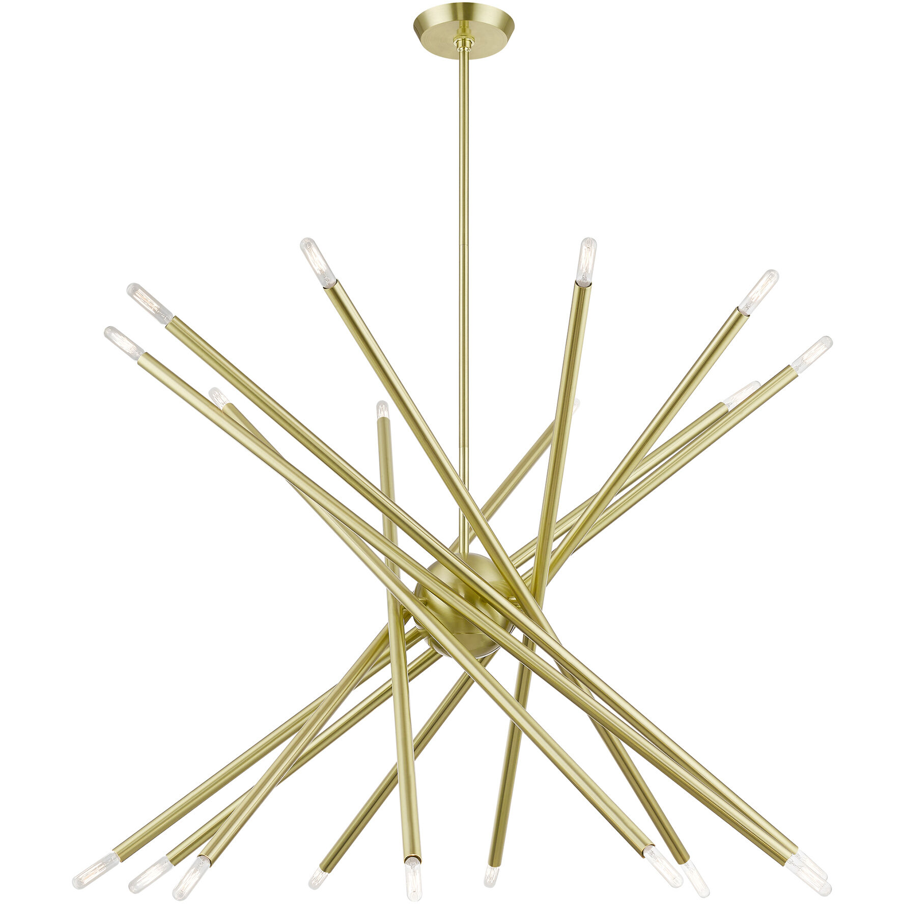 Soho 20 Light 37.5 inch Satin Brass Chandelier Ceiling Light, Large