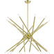 Soho 20 Light 38 inch Satin Brass Chandelier Ceiling Light, Large