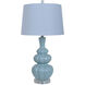 Strata 29 inch 150 watt Light Blue Table Lamp Portable Light