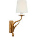 Chapman & Myers Amalfi LED 5 inch Milano Gold Sconce Wall Light