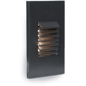 LEDme Step and Wall Lights 277 3 watt Black On Aluminum Step Light in White