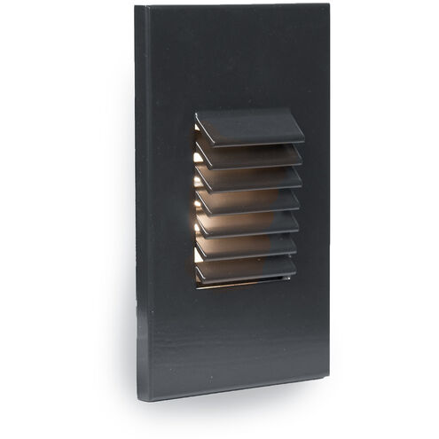 LEDme Step and Wall Lights 277 3 watt Black On Aluminum Step Light in White