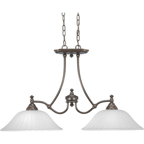 Renovations 2 Light 16 inch Forged Bronze Chandelier Ceiling Light