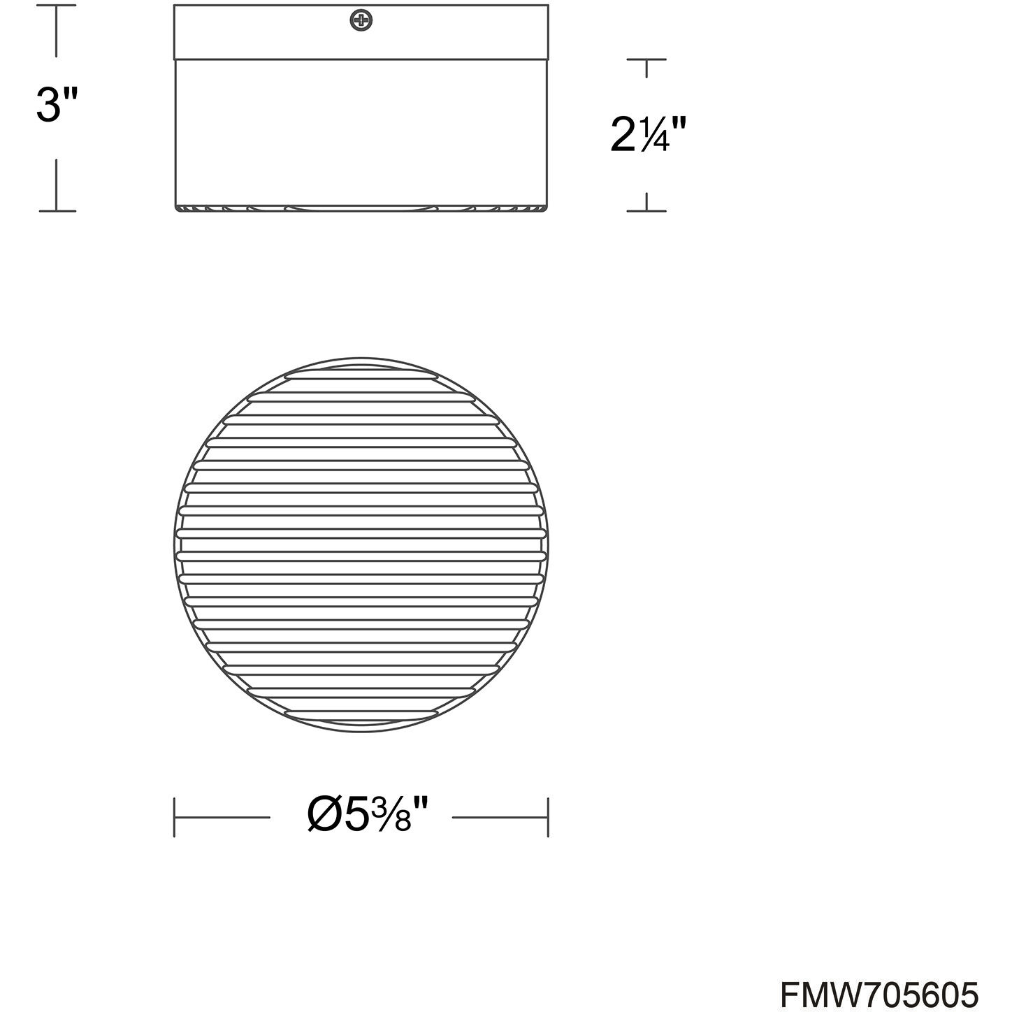 Balto III LED 5.38 inch White Outdoor Flush Mount, dweLED