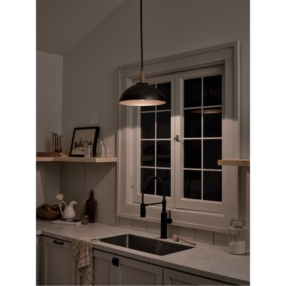 Homestead Fira 1 Light 14 inch Anvil Iron Pendant Ceiling Light, Fira