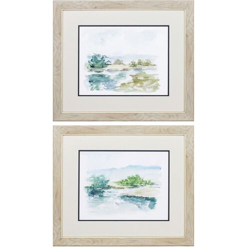 Landscapes Collection Green Framed Art