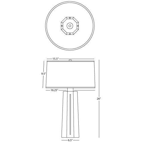 Mason 25.88 inch 150.00 watt Cobalt Glaze Table Lamp Portable Light