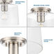 Adley 1 Light 9 inch Brushed Nickel Flush Mount Ceiling Light