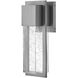 Alex LED 15.75 inch Antique Brushed Aluminum Outdoor Wall Mount, Coastal Elements