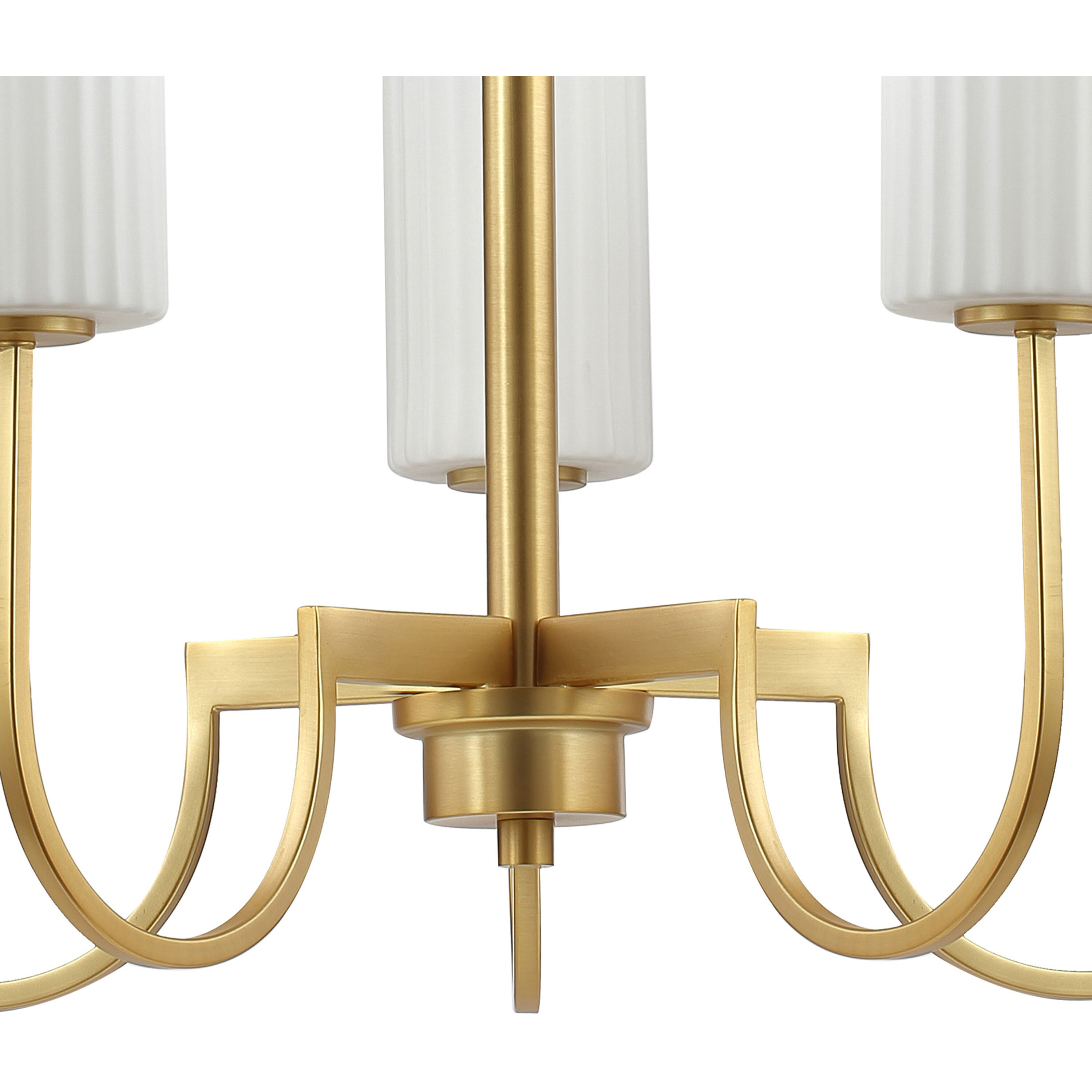 Town and Country 5 Light 27 inch Satin Brass Chandelier Ceiling Light