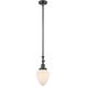 Franklin Restoration Bullet 1 Light 7 inch Oil Rubbed Bronze Mini Pendant Ceiling Light in Incandescent, Matte White