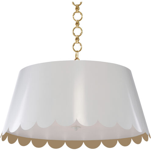 Meg Braff 3 Light 29 inch White Pendant Ceiling Light, Large