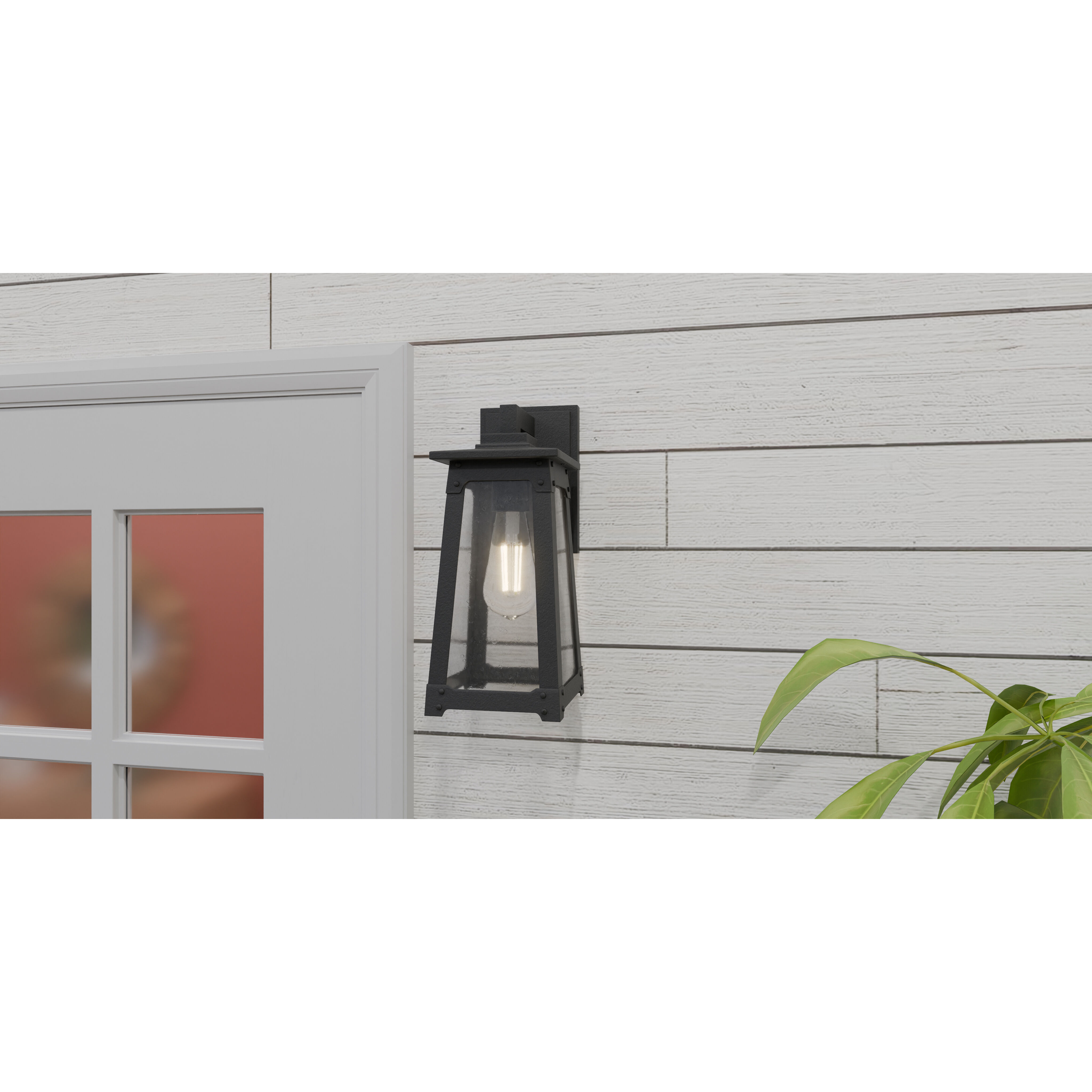 Drescher 1 Light 5.25 inch Matte Black Outdoor Lantern, Small