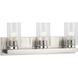 Goodwin 3 Light 21 inch Brushed Nickel Vanity Light Wall Light
