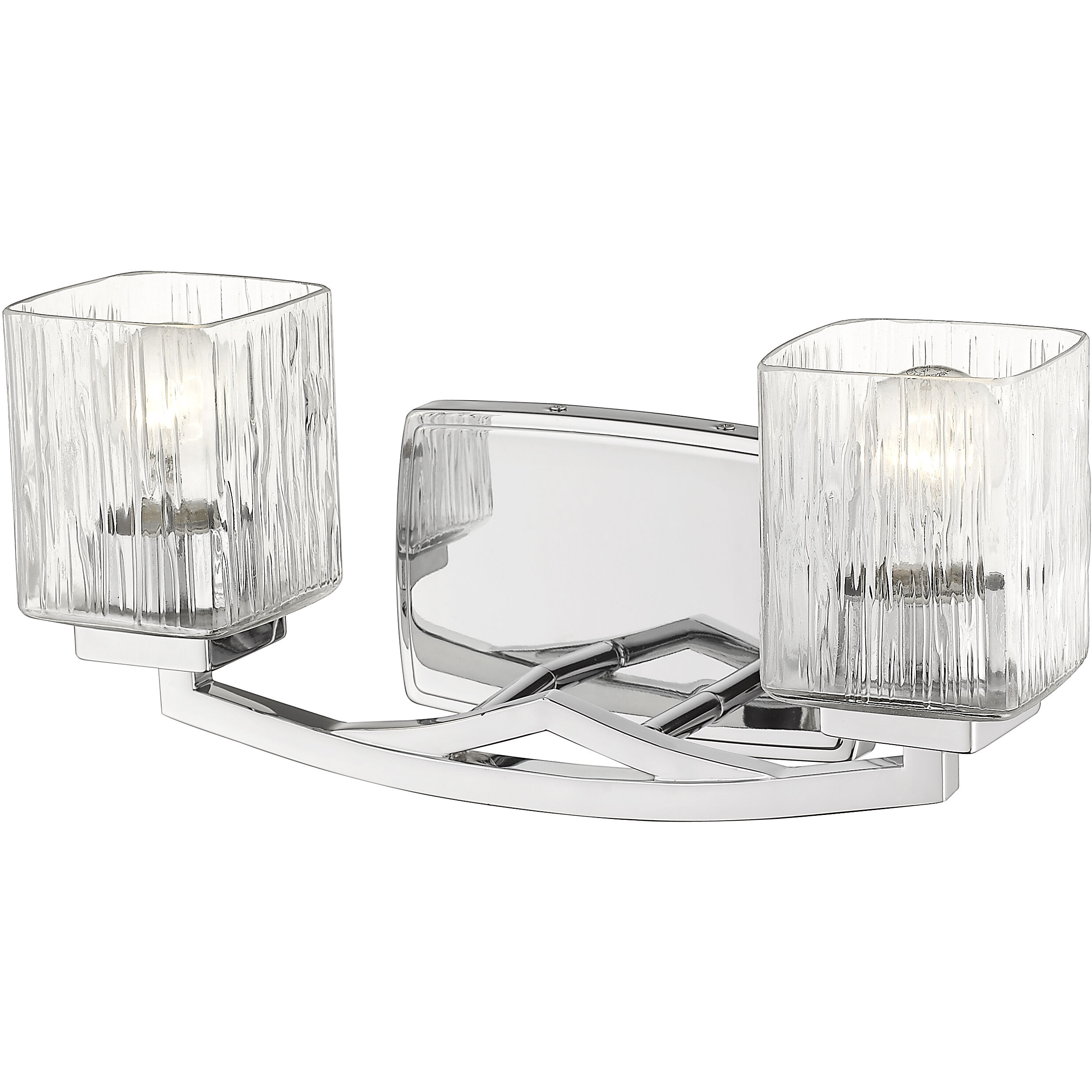 Zaid 2 Light 16 inch Chrome Vanity Wall Light