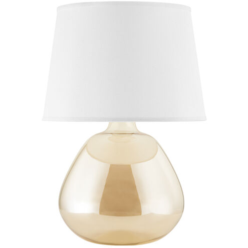 Thea 22.75 inch 60 watt Aged Brass Table Lamp Portable Light