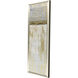 Seaside Harmony Blue and Brown and Metallic and White Framed Art