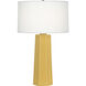 Mason 25.88 inch 150 watt Sunset Yellow Table Lamp Portable Light