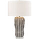 Genesee 27.5 inch 150 watt Gray Glazed Table Lamp Portable Light