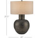 Braille 29.5 inch 150 watt Antique Brass Table Lamp Portable Light