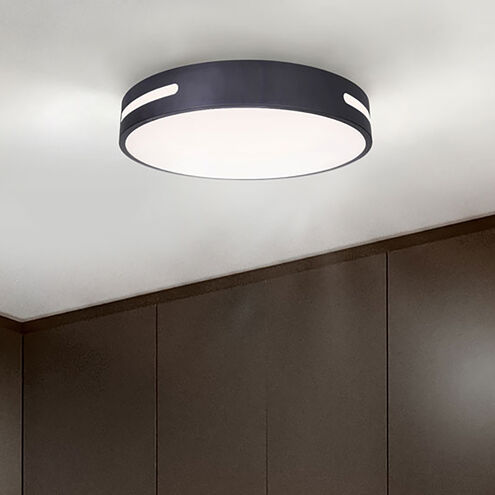 Niven LED 20 inch Black Flush Mount Ceiling Light
