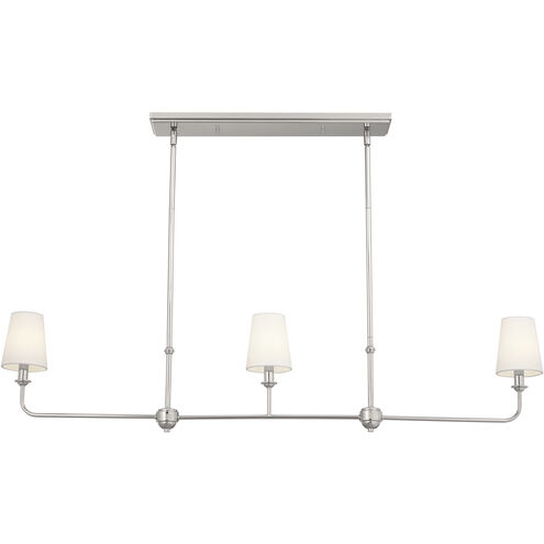 Pallas 3 Light 4.5 inch Polished Nickel Chandelier Linear Ceiling Light