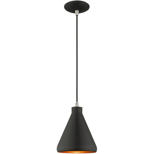 Allison 1 Light 7 inch Black Mini Pendant Ceiling Light