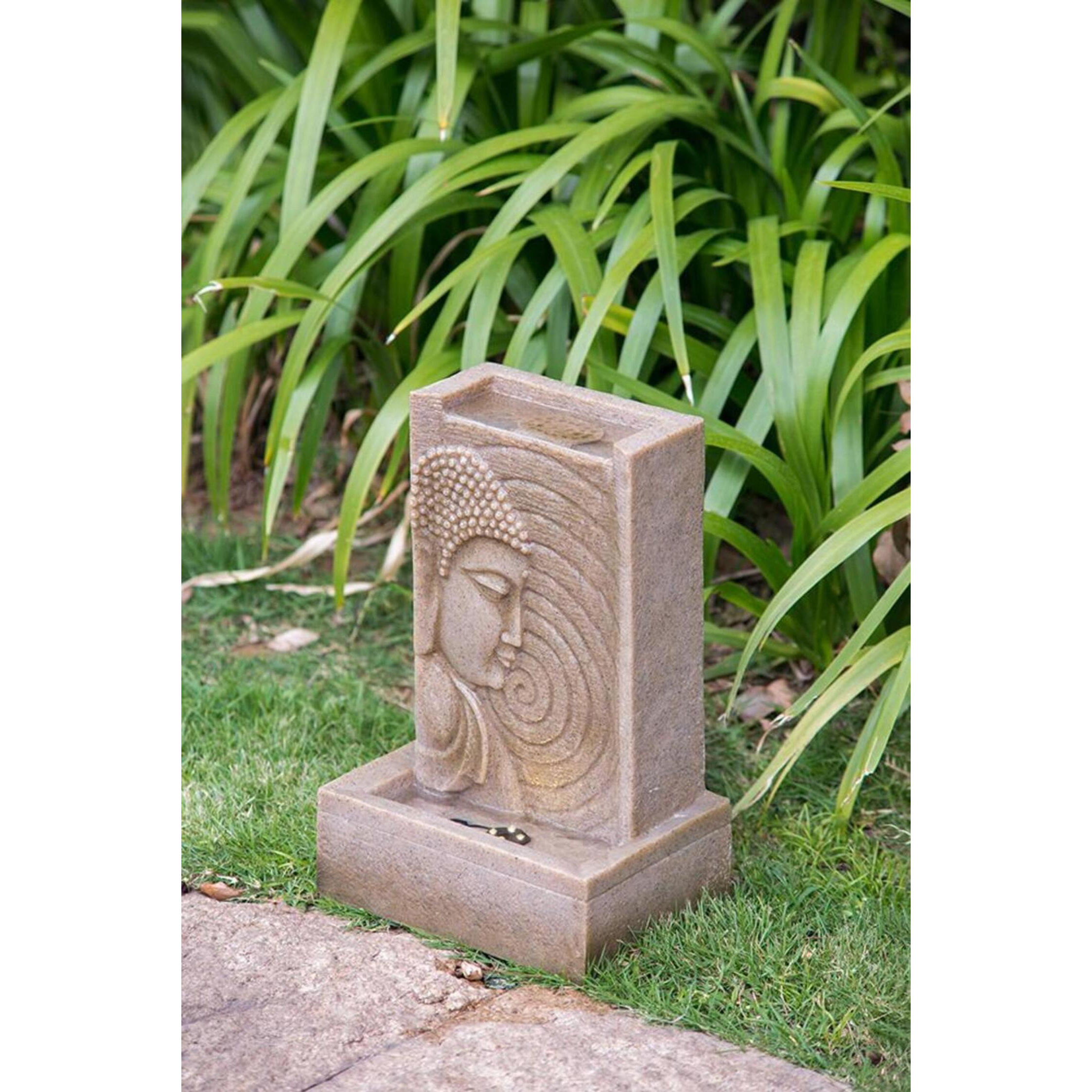 Florence 18 inch Blue/Cream Garden Stool