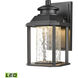 Latonia LED 10 inch Matte Black Outdoor Sconce