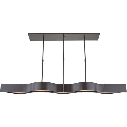 Kelly Wearstler Avant 5 Light 60 inch Bronze Linear Pendant Ceiling Light, Large