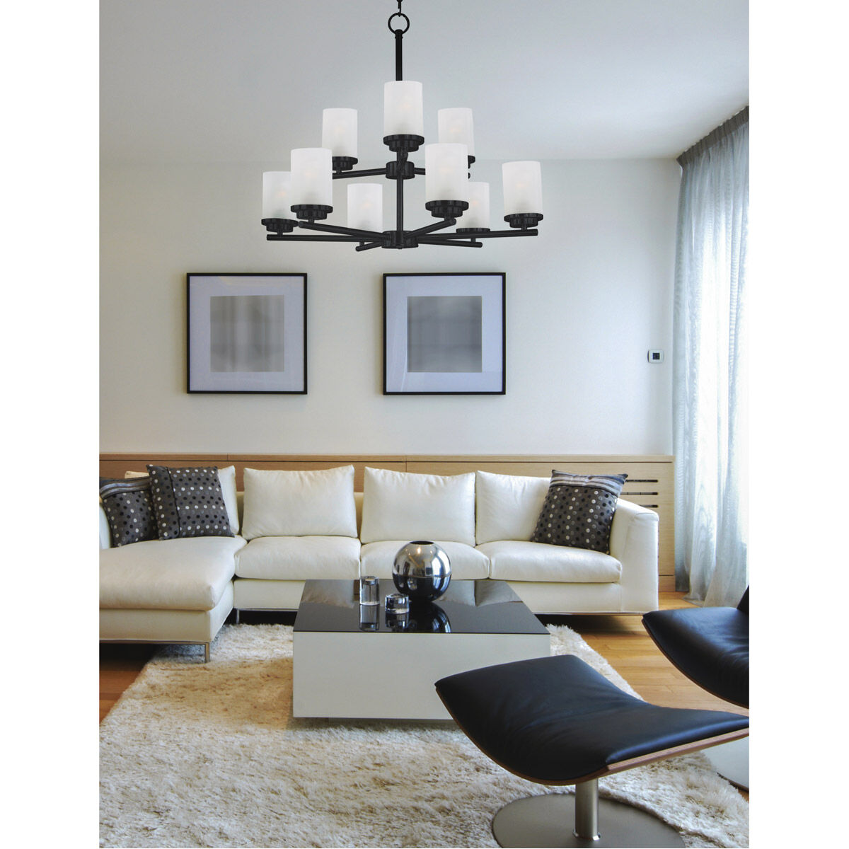 Corona 3 Light 19 inch Satin Nickel Bath Vanity Wall Light in Frosted