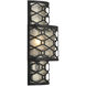 Mannheim 2 Light 11.88 inch Matte Black Wall Sconce Wall Light, Lighting One