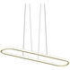 Luna LED 49.5 inch Brass Pendant Ceiling Light in 3500K