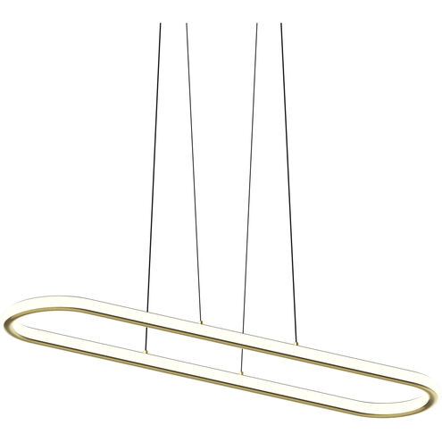 Luna LED 49.5 inch Brass Pendant Ceiling Light in 3500K