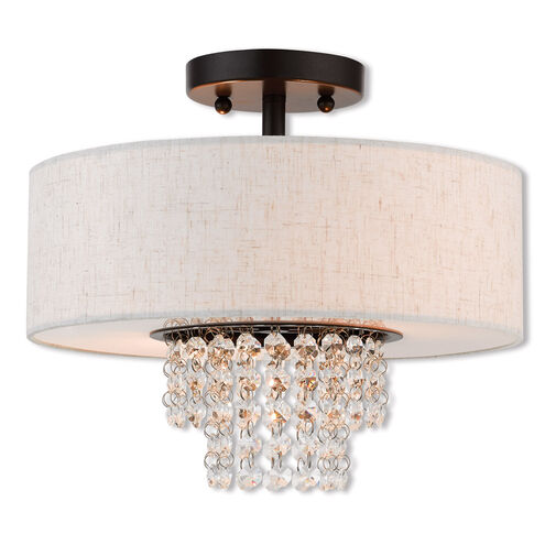 Carlisle 2 Light 13 inch English Bronze Semi-Flush Mount Ceiling Light