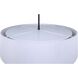Carmynn LED 22.25 inch Black Chandelier Ceiling Light