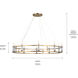 Rosalind 10 Light 50 inch Brushed Natural Brass Chandelier Ceiling Light