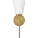 Bri 1 Light 8.25 inch Lacquered Brass Bath Light Wall Light