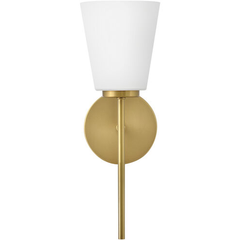 Bri 1 Light 8.25 inch Lacquered Brass Bath Light Wall Light