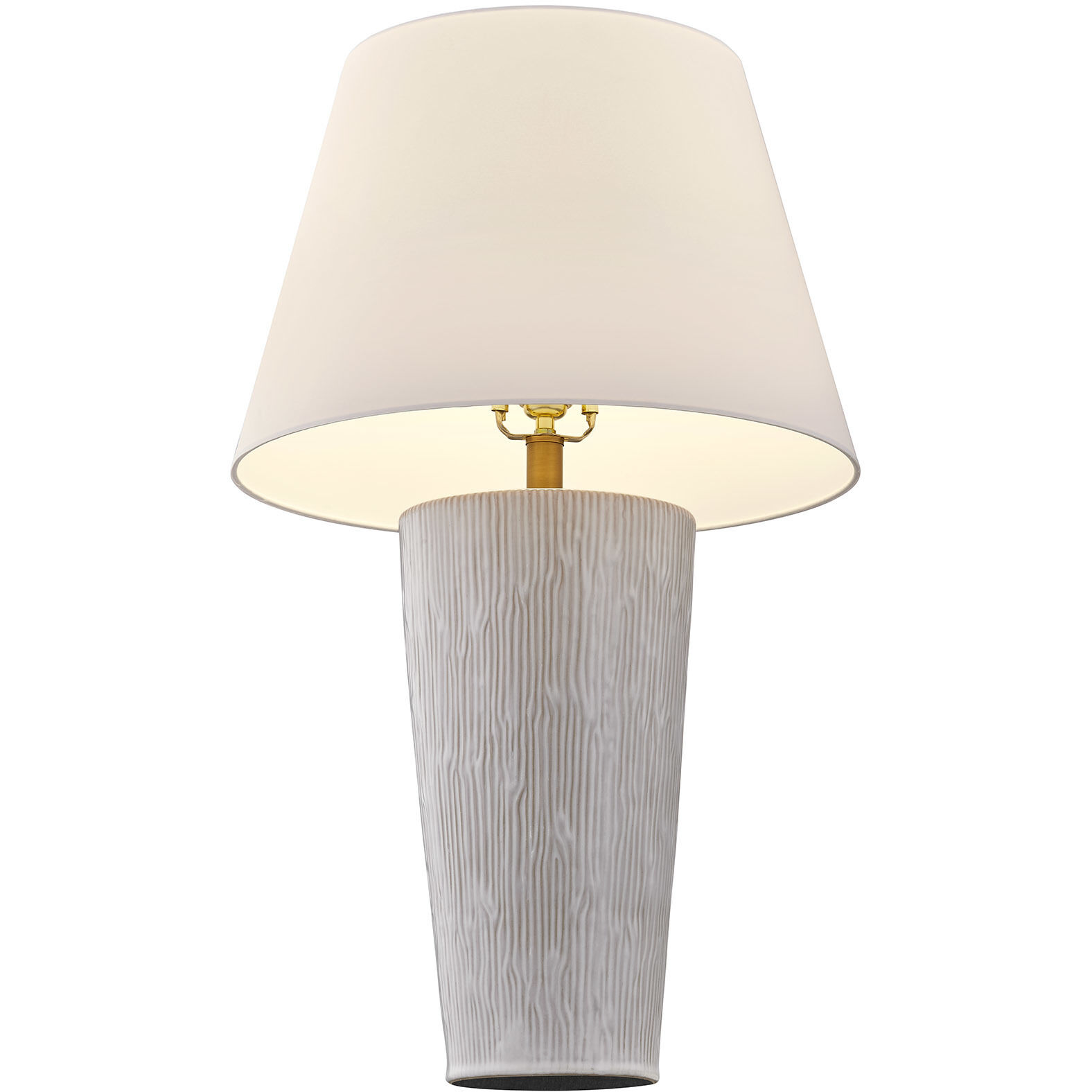 James 29 inch 100.00 watt Distressed White Table Lamp Portable Light, Coco & Dash