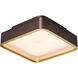 Pan 8 inch Deep Taupe Flush Mount Ceiling Light