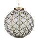 Polyhedron 1 Light 16 inch Antique Brass Pendant Ceiling Light, Small