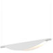Tela LED 40 inch Satin White Pendant Ceiling Light