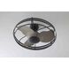 Bastrop 26 inch Matte Black with Rustic Charcoal Blades Ceiling Fan
