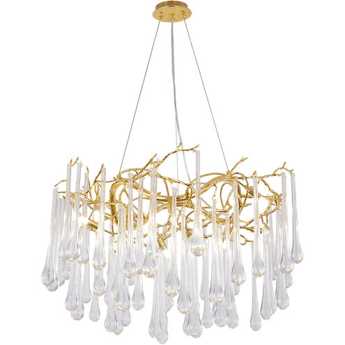 Canada 12 Light 32 inch Gold Chandelier Ceiling Light